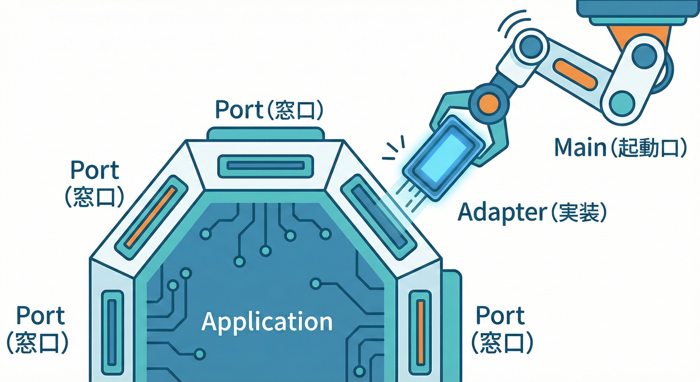 イメージ:Composition Root(パーツを組み立てる場所)