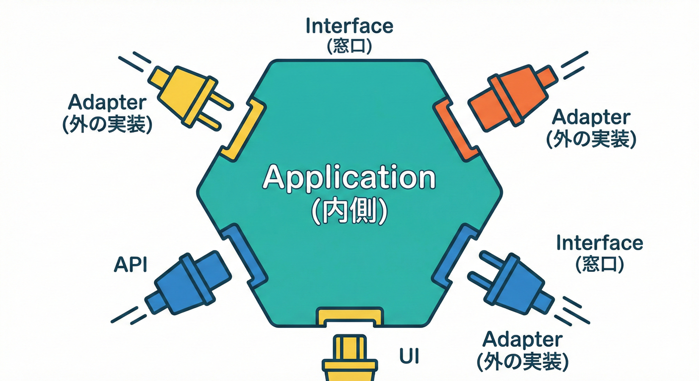 イメージ:Ports & Adaptersの構造