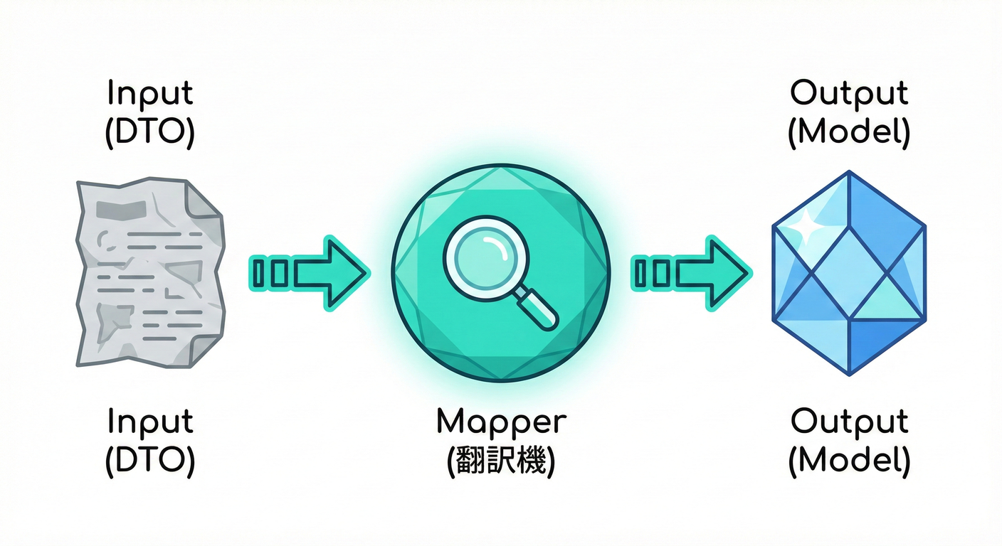 イメージ：マッピング（変換）の基本ステップ