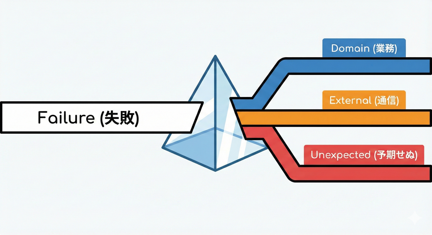 イメージ:失敗を3種類に分離する