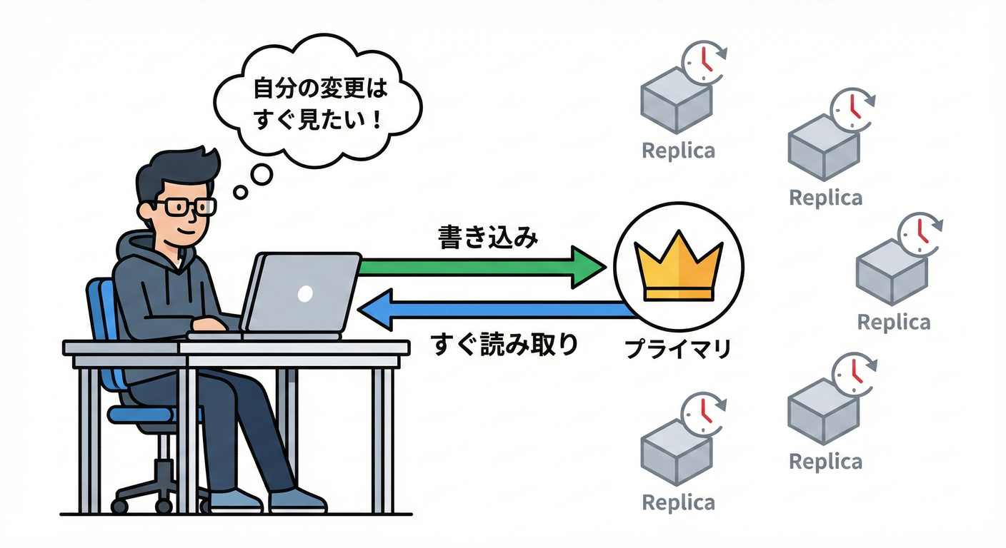 Read-your-writesのイメージ