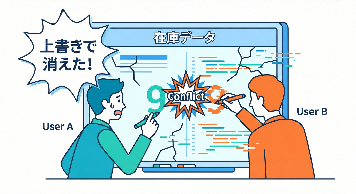 ロストアップデート（上書きによる消失）