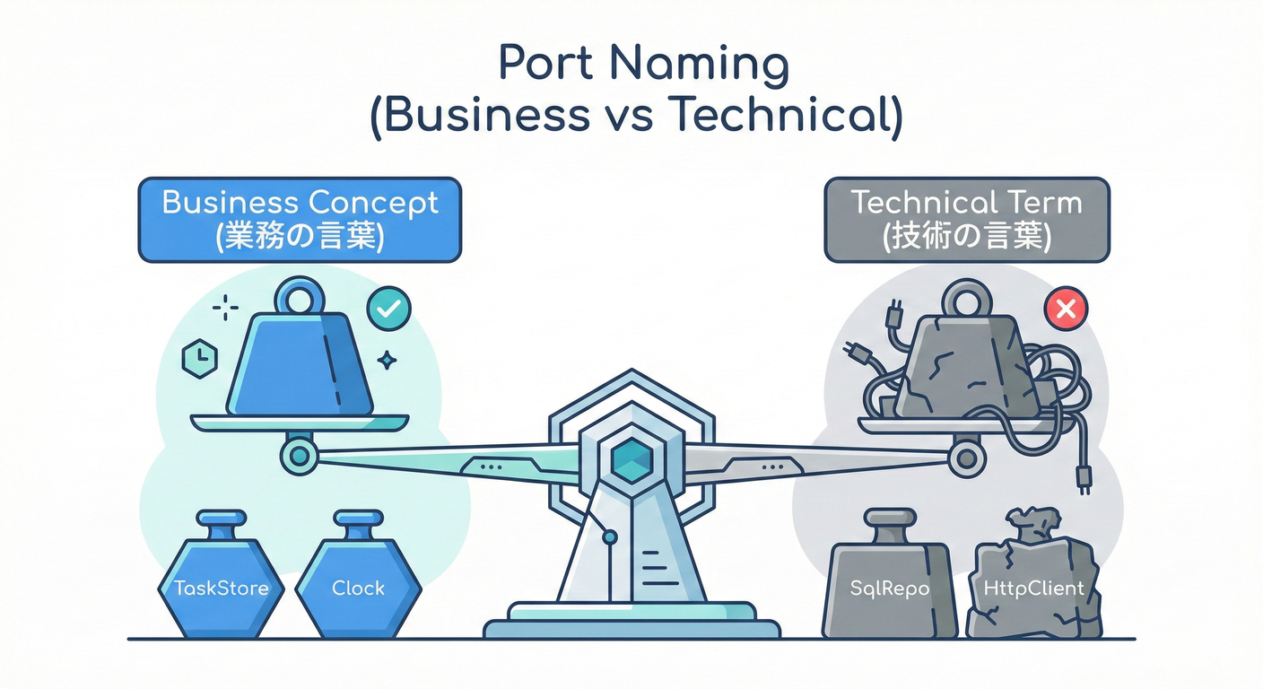 Port Naming: Business concept vs Technical term