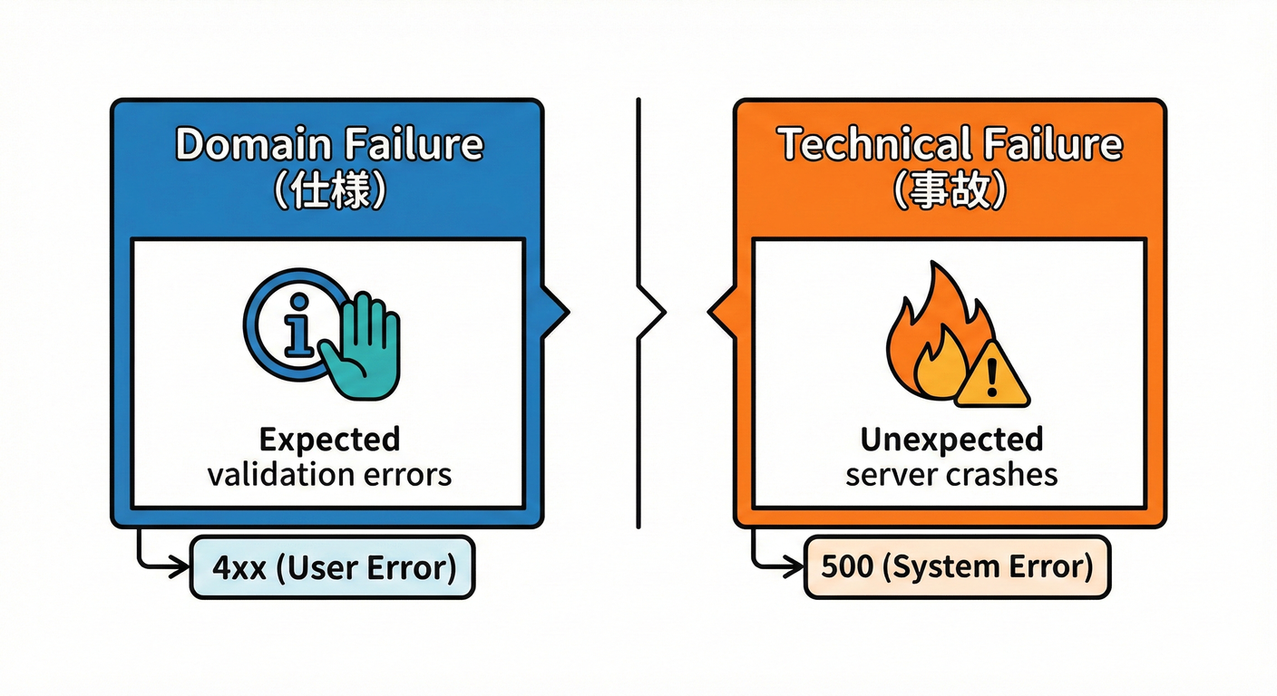 Failure types classification (Domain vs Technical)