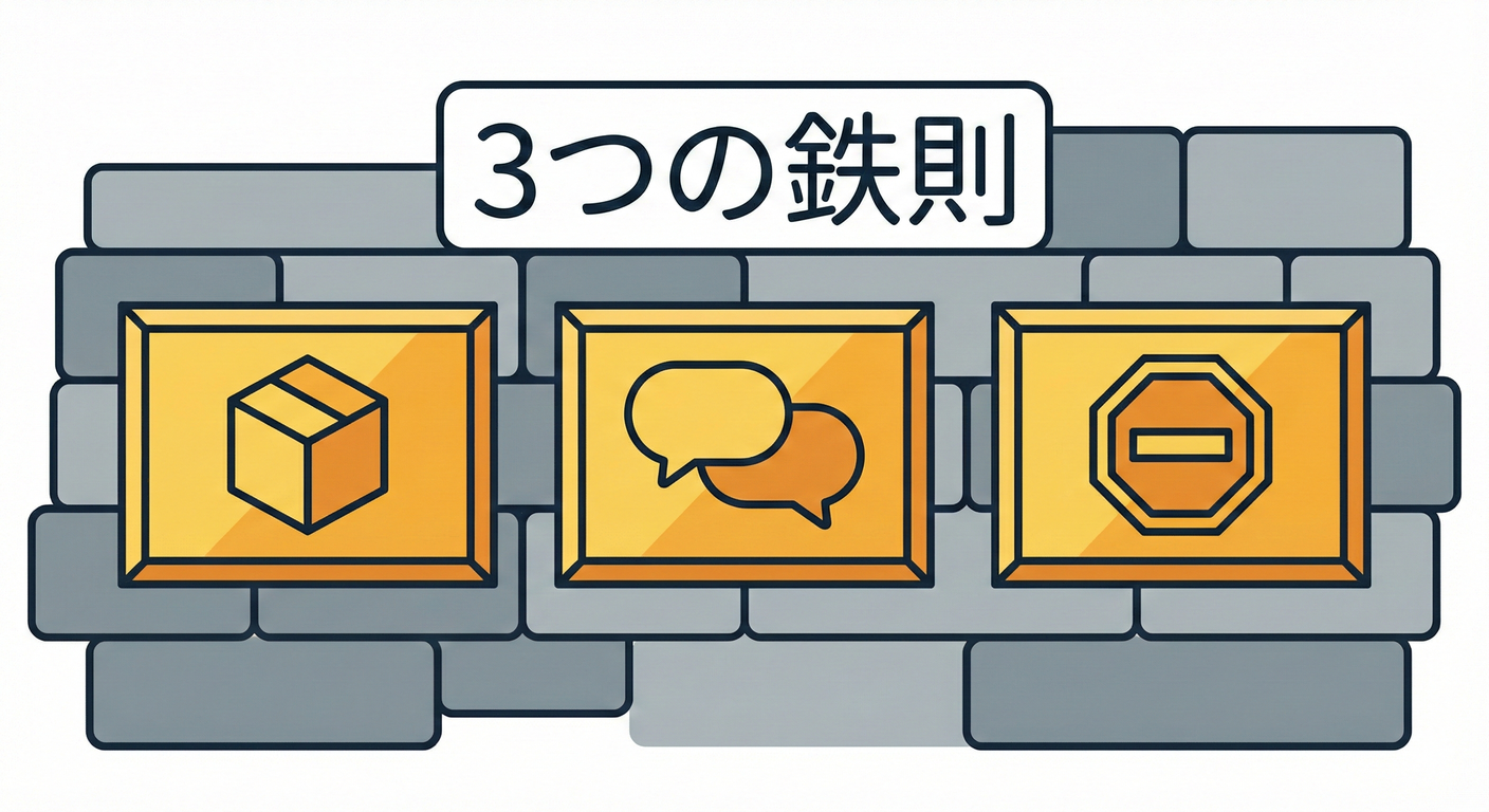 3つの鉄則