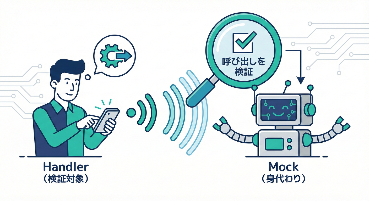 ハンドラの検証:副作用が正しく呼ばれたかをモックで確認する