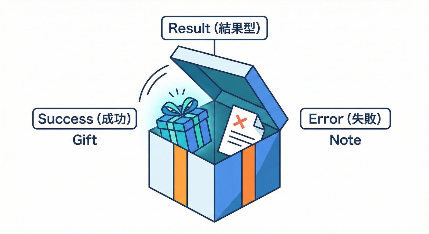 結果が入った箱（爆発せずに、成功かメモが入っている）。