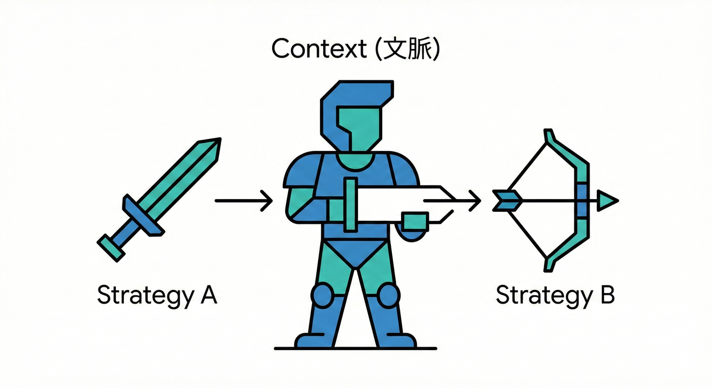 Strategy(戦略の差し替え)。
