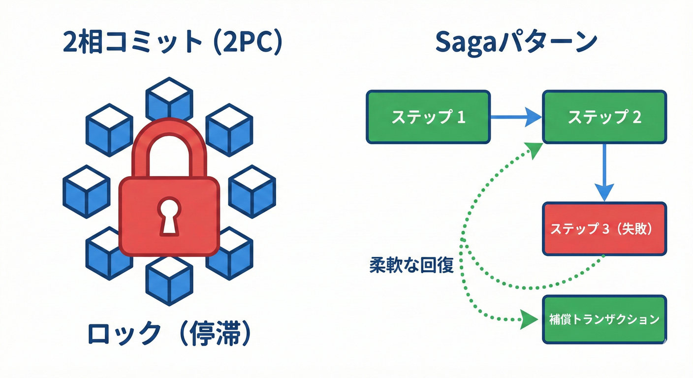 2PC vs Saga Failure