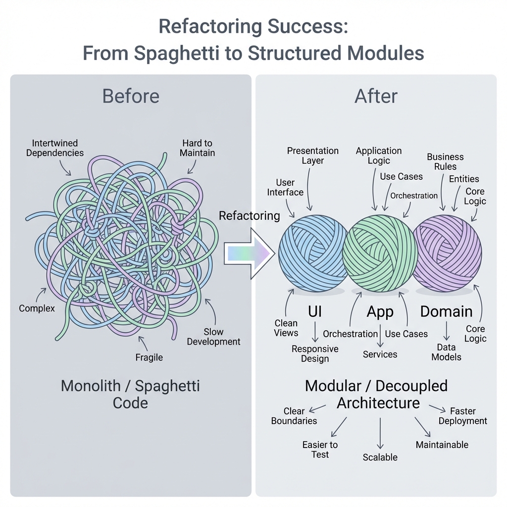 Before After Separation